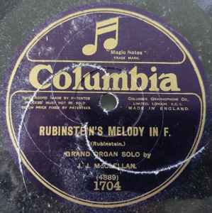 John J. McClellan - Rubinstein's Melody In F / Bach's Fugue In D Minor - Toccata And Finale album cover