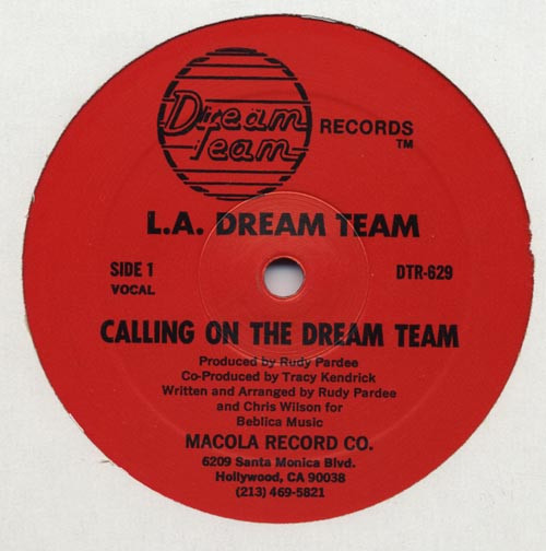 L.A. Dream Team – Calling On The Dream Team (1985, Vinyl) - Discogs