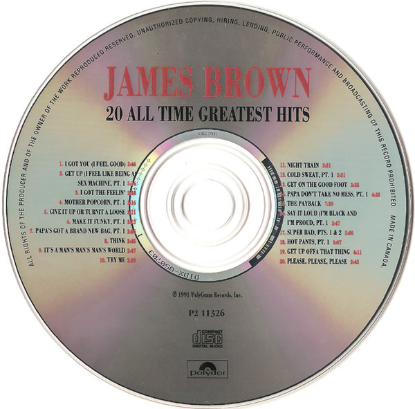 James Brown - 20 All-Time Greatest Hits! | Polydor (P2 11326) - 2