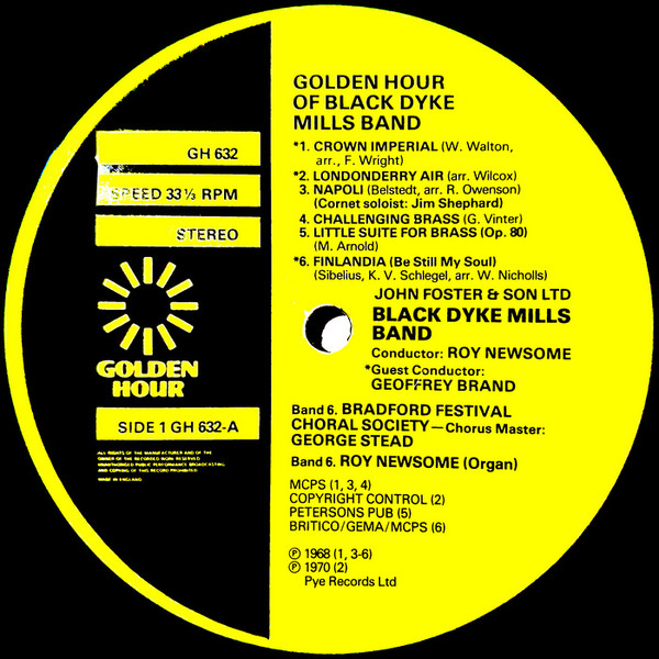 lataa albumi The Black Dyke Mills Band - Golden Hour Of