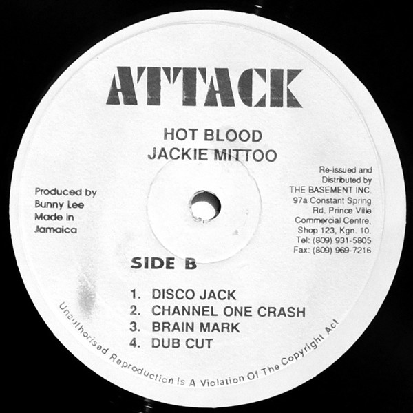 Jackie Mittoo - Hot Blood | Attack (BSMT 0012) - 4