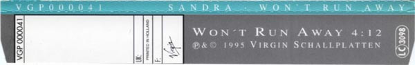 lataa albumi Sandra - Wont Run Away