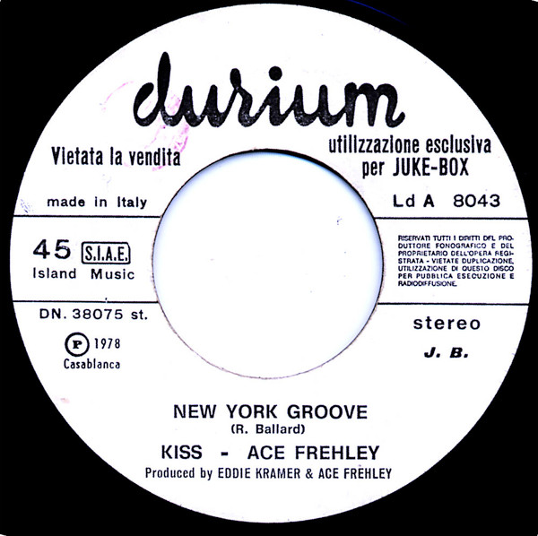 baixar álbum Kiss Ace Frehley Giorgio Moroder - New York Groove Chase
