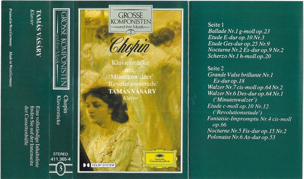 ladda ner album Chopin Tamás Vásáry - Klavierstücke Mit Minutenwalzer Revolutionsetude