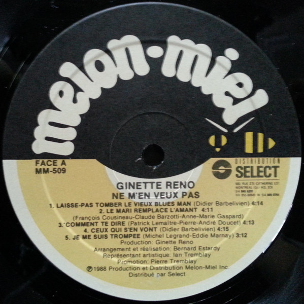 Ginette Reno - Ne M'En Veux Pas | Melon-Miel (MM-509) - 5