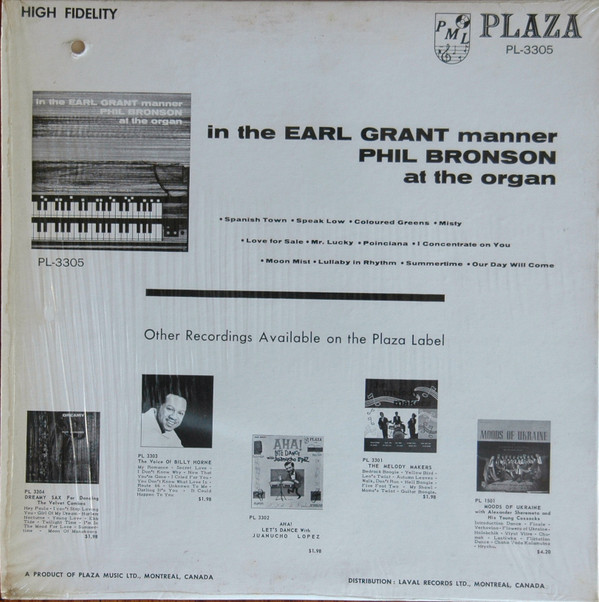 baixar álbum Phil Bronson - In The Earl Grant Manner