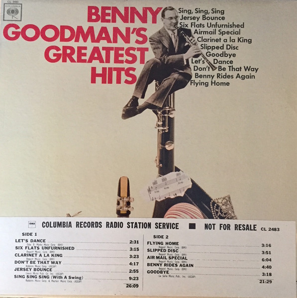 Benny Goodman – Benny Goodman's Greatest Hits (1966, Vinyl) - Discogs