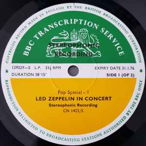 Led Zeppelin - Pop Special-1 & 2 album cover