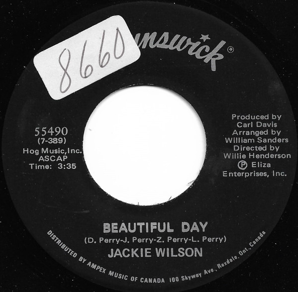 Jackie Wilson – Beautiful Day (1972, Vinyl) - Discogs