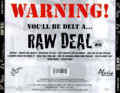Big U & The Madhouse Crew – Raw Deal (1996, CD) - Discogs