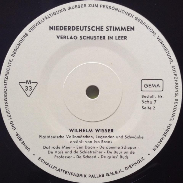 baixar álbum Wilhelm Wisser, Ivo Braak - Plattdeutsche Volksmärchen Schwänke Und Legenden