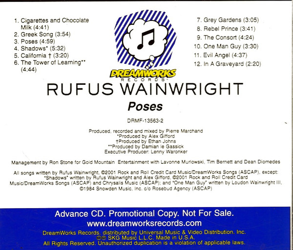 Poses Lyrics by Rufus Wainwright
