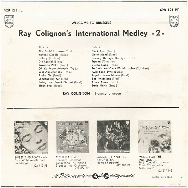 ladda ner album Ray Colignon - International Medley 2 Welcome To Brussels