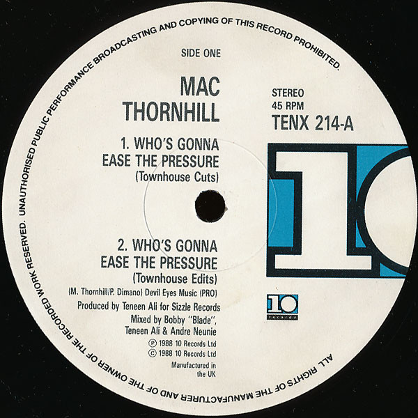 ladda ner album Download Mac Thornhill - Whos Gonna Ease The Pressure album
