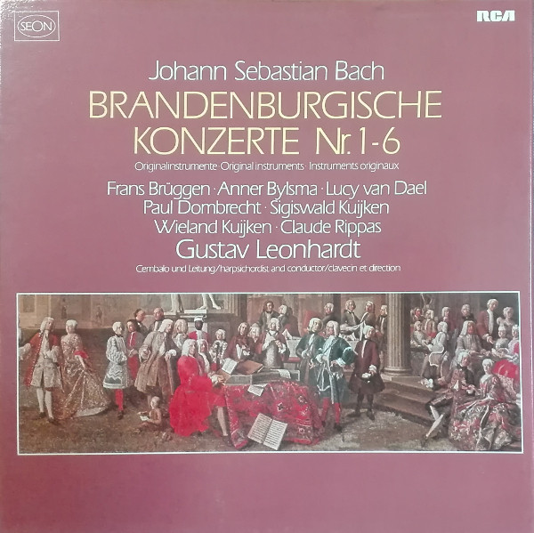 J.S. Bach, Gustav Leonhardt – Brandenburg Concertos (1984, Vinyl