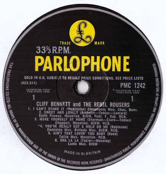 Cliff Bennett & The Rebel Rousers – Cliff Bennett & The Rebel