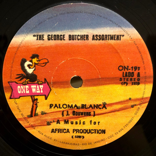 lataa albumi The George Butcher Assortment - Paloma Blanca Mission D Afrique