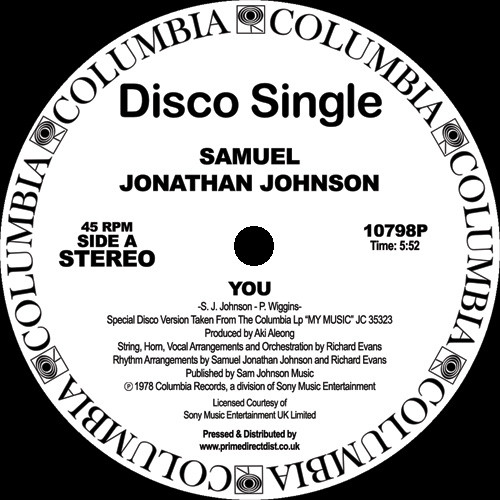 Samuel Jonathan Johnson – You / My Music (1978, Vinyl) - Discogs