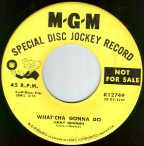 Jimmy C. Newman What cha Gonna Do So Soon 1959 Vinyl Discogs