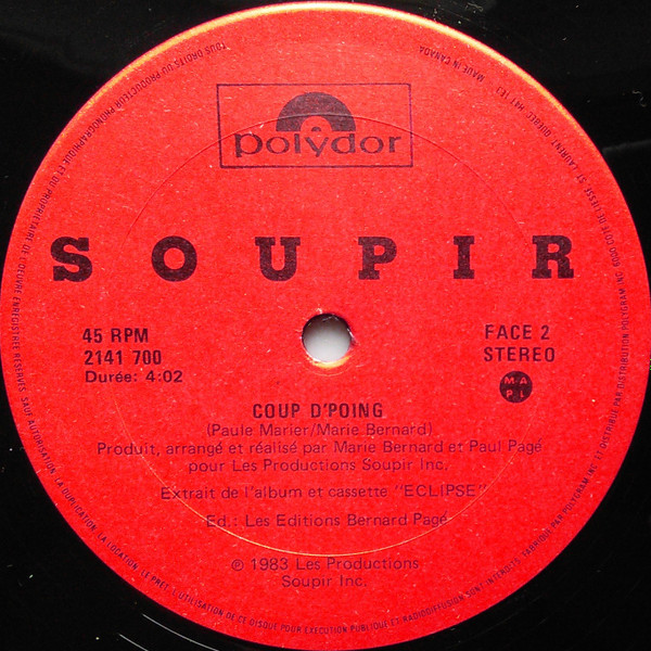 Soupir - Zig Zag / Coup D'Poing | Polydor (2141 700) - 4