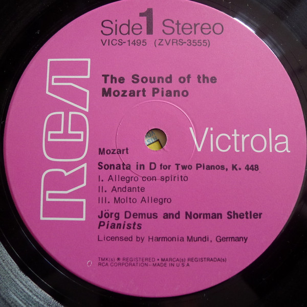 lataa albumi Mozart Jörg Demus & Norman Shetler - The Sound Of The Mozart Piano