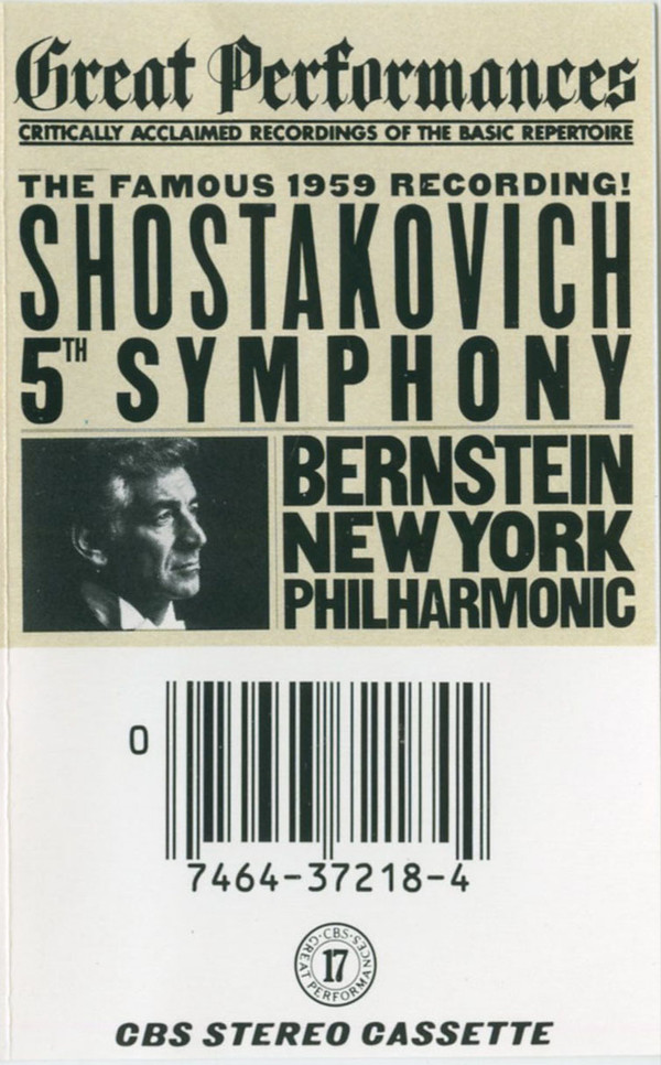 ladda ner album Shostakovich, Leonard Bernstein, The New York Philharmonic Orchestra - Shostakovich 5th Symphony