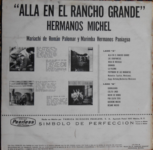 ladda ner album Hermanos Michel - Alla En El Rancho Grande