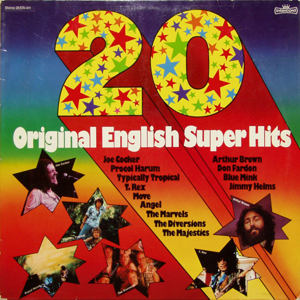 Обложка конверта виниловой пластинки Various - 20 Original English Super Hits