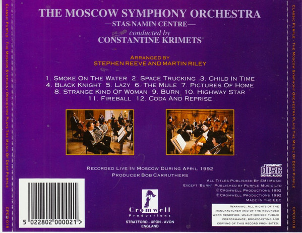 last ned album The Moscow Symphony Orchestra - The Music Of Deep Purple