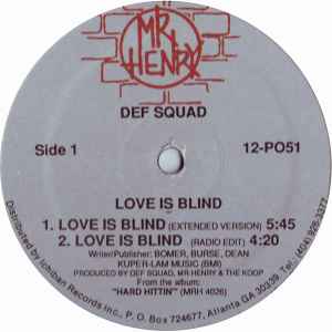 Def Squad (2) - Love Is Blind / Hard-Core Hip-Hop album cover