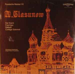 Alexander Glazunov - Russische Meister VII album cover