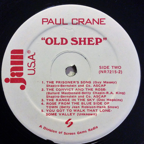 télécharger l'album Paul Crane - Old Shep