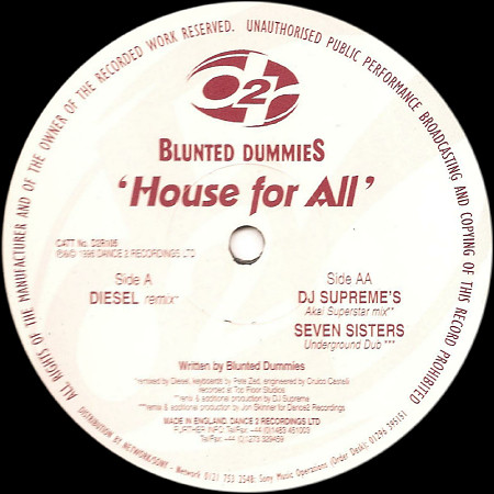 Blunted Dummies – House For All (1993, Vinyl) - Discogs