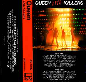 Queen – Live Killers (1979, Dolby, Cassette) - Discogs