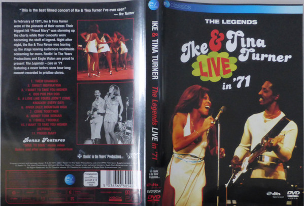 Ike & Tina Turner – The Legends Live In '71 (2004, DVD) - Discogs