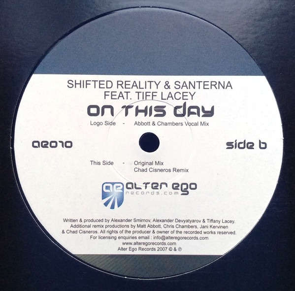 ladda ner album Shifted Reality & Santerna Feat Tiff Lacey - On This Day