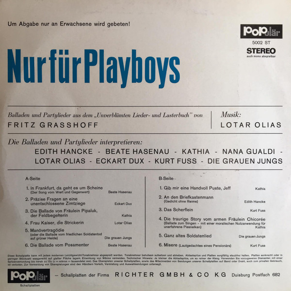 baixar álbum Various - Nur Für Playboys