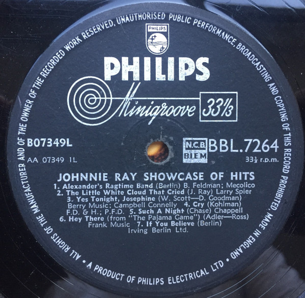 ladda ner album Johnnie Ray - Showcase Of Hits