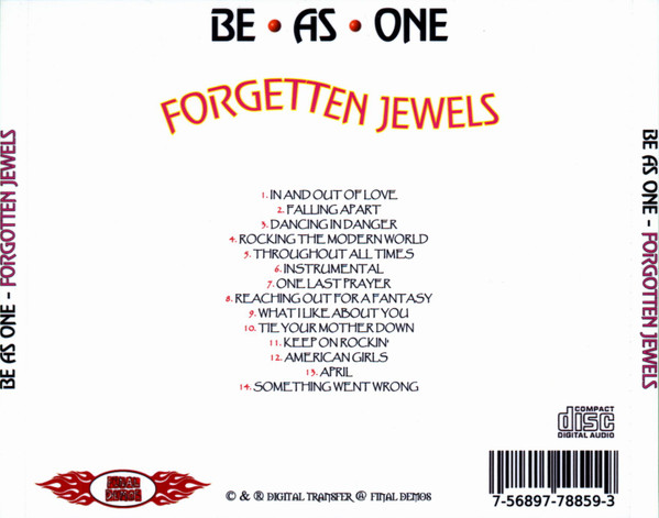 lataa albumi Be As One - Forgotten Jewels