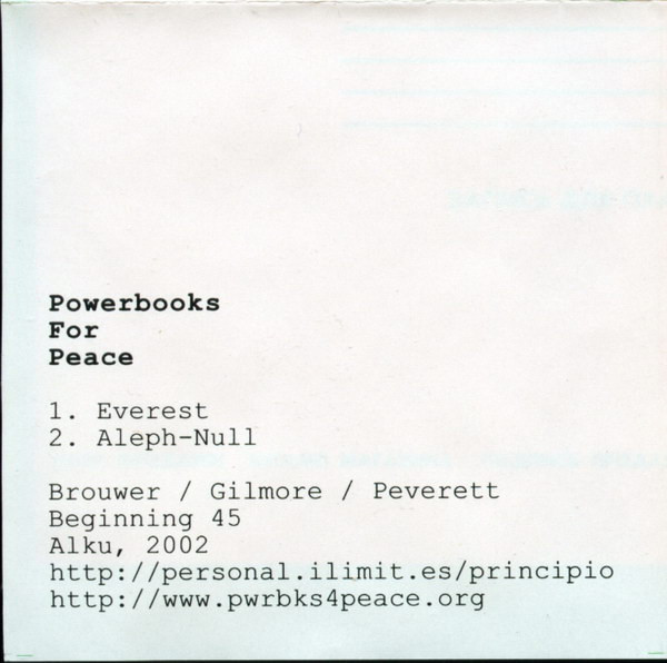ladda ner album Powerbooks For Peace - Untitled