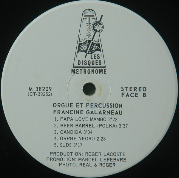 last ned album Francyn Galarneau - Orgue Et Percussion