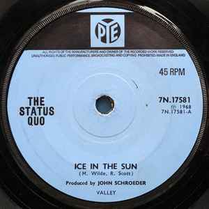 Status Quo - Ice In The Sun album cover