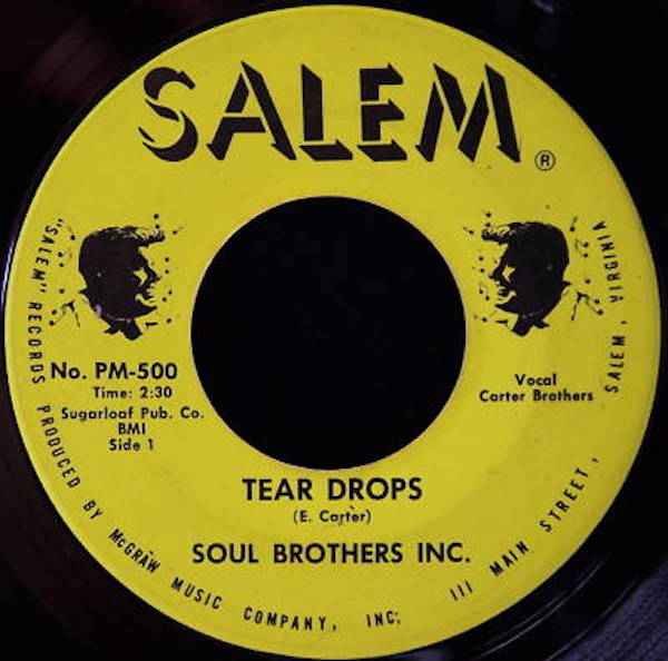 Soul Brothers Inc. - - Tear Drops (7") album cover