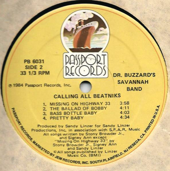 last ned album Dr Buzzard's Savannah Band - Calling All Beatniks