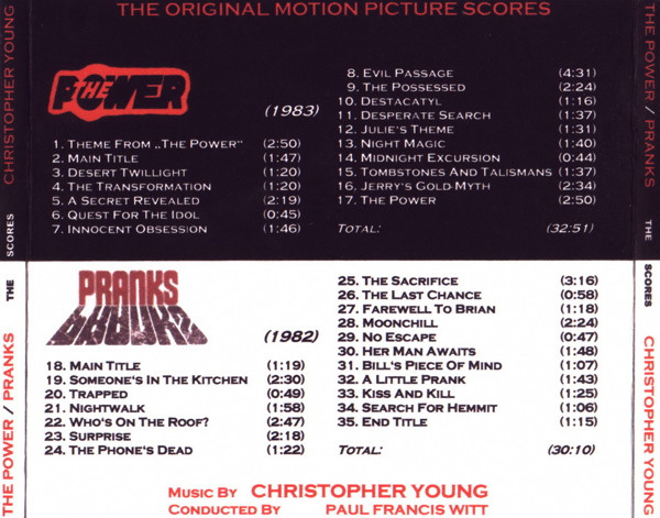 ladda ner album Christopher Young - The Power Pranks The Original Motion Picture Scores