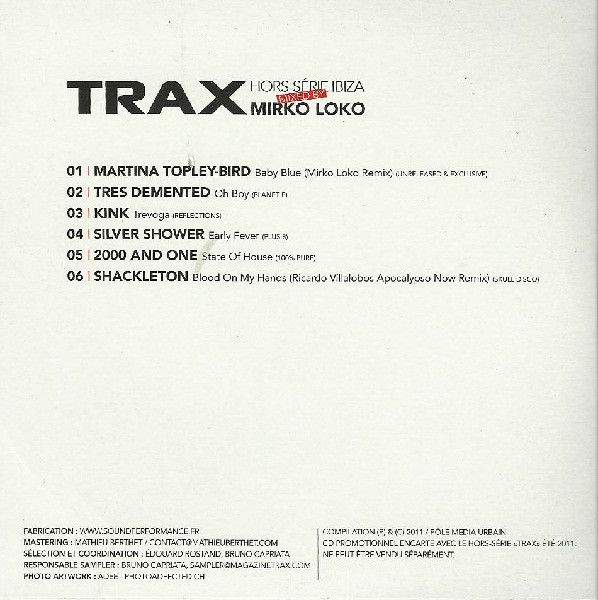 lataa albumi Various - Trax Hors Série Ibiza Mixed By Mirko Loko