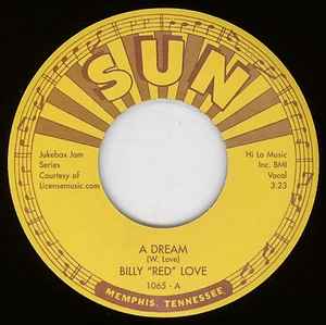 Billy "Red" Love - A Dream / Hey Now album cover