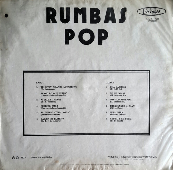 descargar álbum Various - Rumbas Pop