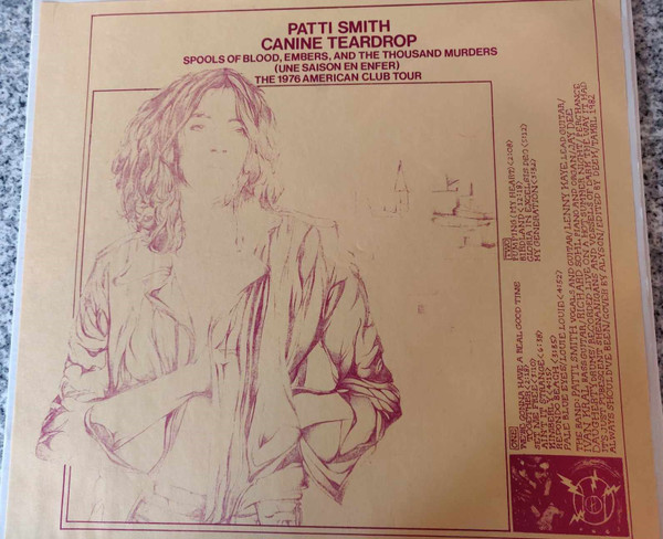 Patti Smith – Canine Teardrop (1976, Vinyl) - Discogs