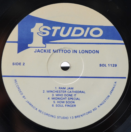 Jackie Mittoo - In London | Releases | Discogs